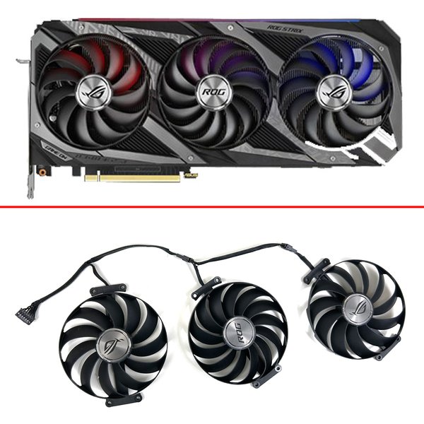 95MM 7PIN CF1010U12S T 129215 SU ventilateur de refroidissement RTX3090 3080 3070 ventilateur GPU pour ASUS Rog Strix RTX 3060 3070 3080 Ti 3090 Gaming