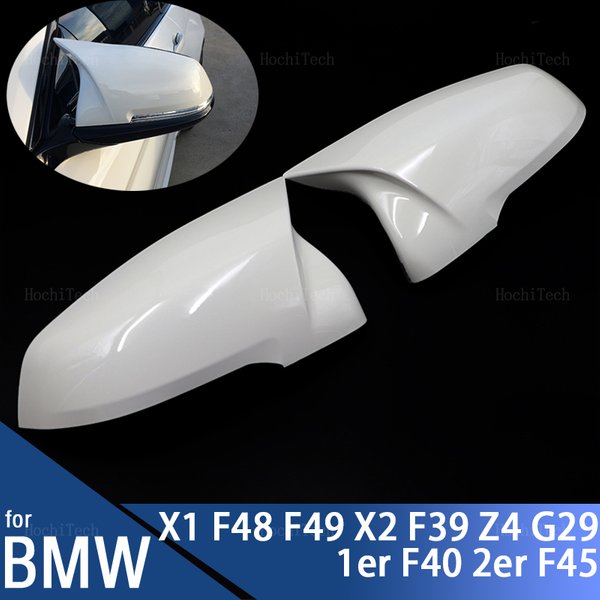 Kohlefasermuster Schwarz Weiß Seitenspiegelabdeckung für BMW F44 F40 G29 x1 F48 F49 2019-2023 X2 F39 Toyota Supra 2019-2023