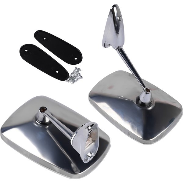 AP02 Paire de rétroviseurs classiques pour voiture Hot Rod pour Peugeot 203-204-304-403-404 504 Renault R10, R12, R4, R5, R8, R16 etc.. 7700527333