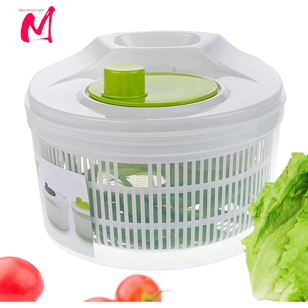 Essoreuse à salade, lattes vertes, lave-linge, égouttoir, passoire à légumes pour laver et sécher les légumes feuilles, outils de cuisine