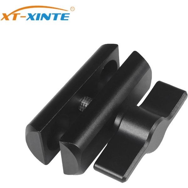 17mm support à bille Double prise bras pince Joint bielle 1/4 "adaptateur pour Gopro 13 pour DJI OSMO360 caméra téléphones support GPS