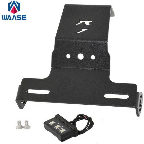 Waase pour Yamaha YZF R1 2004 2005 2006 2007 2008 2009 2010 2011 2012 2013 2014 cadre de support de plaque d'immatriculation avec lumière LED