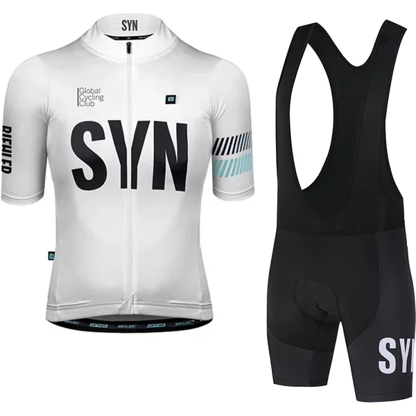 Maillot de cyclisme pour homme SYN, été, route, sport, cyclisme, maillot de cyclisme avec bretelles, VTT, anti-transpiration, ensemble short de cyclisme