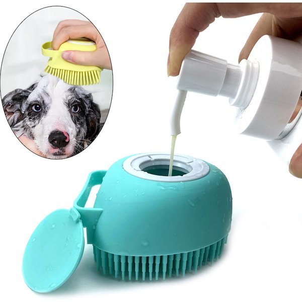 Salle de bain chiot grand chien chat bain gants de Massage brosse doux sécurité Silicone accessoires pour animaux de compagnie pour chiens chats outils Mascotas produits