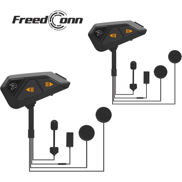 Freedconn fg Bluetooth Motorrad Helm Intercom Headset 1000m BT 5,0 Inter phone Communicator 10 Fahrer wasserdicht FM Radio Musik