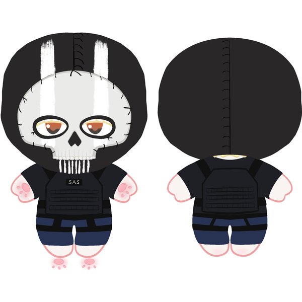 AUF LAGER Ghost/Soap Cosplay Requisiten Spiel WakuWaku Verkauf auf Konsignationsbasis Ghost Zubehör Kleidung Herren Cosplay Halloween FANMADE Niedlich