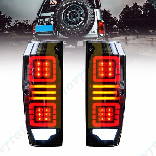 Paire de feux arrière LED pour Toyota Land Cruiser LC76 LC77 LC70 LC78 LC79, feu arrière, clignotant, 1984 – 2021