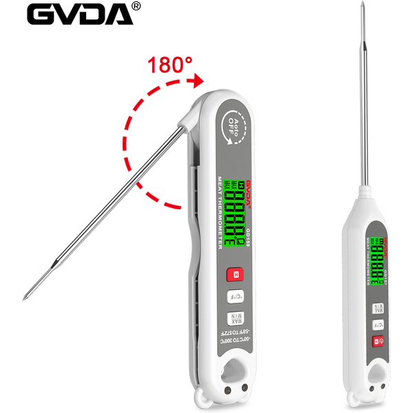 GVDA-Therye.com numérique pour aliments, Therye.com de cuisine, viande, huile, lait, barbecue, four électronique, outils de mesure de la température des aliments