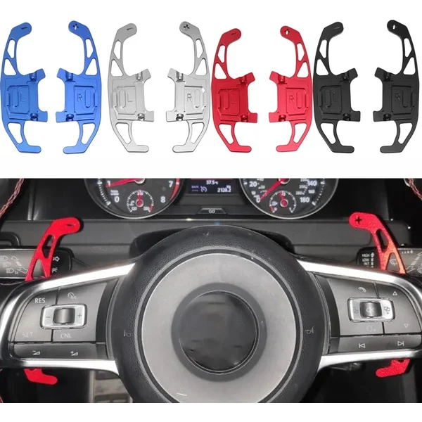 Für Volkswagen Golf MK7 Polo GTI/GTD/GTE/R R-linie Paar Auto Lenkrad Schaltwippe verlängern DSG Getriebe Shifter Paddle Verlängerung