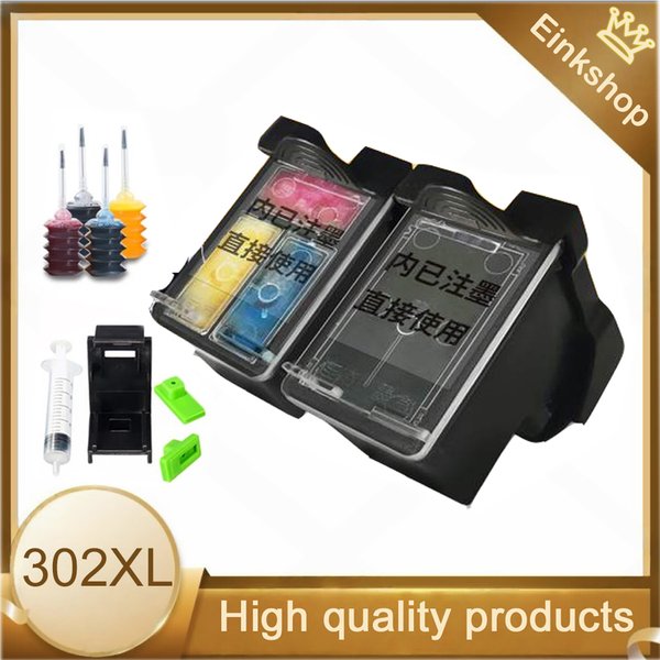 302XL 302 XL Nachfüllbare Tintenpatrone für HP 302XL 302, kompatibel mit HP 302 Deskjet 1110 3639 3831 3630 Envy 4650 4525 4527 Drucker