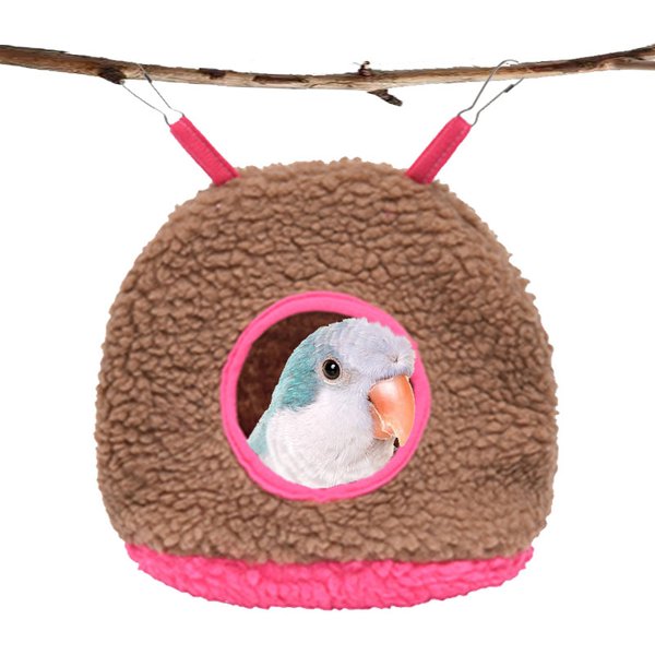 Winter Warme Vogel Papagei Nest Haus Polar Fleece Sittich Hängematte Kleine Haustier Hängen Schaukel Bett Höhle Vögel Käfig Zubehör Oiseaux