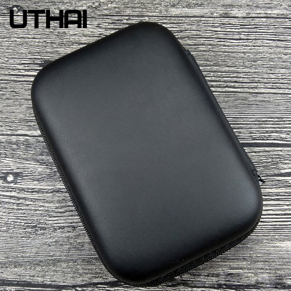 UTHAI 2.5" HDD Bag External USB Hard Drive Disk Storage Bag Carry Usb Cable Case Cover For PC Laptop Hard Disk Box T27