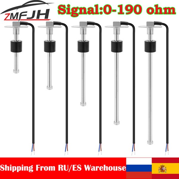 AD 0-190 Ohm capteur de niveau de carburant 100MM 125MM 150MM 200MM 300MM 400MM 575MM adapté pour bateau marin voiture camion huile liquide réservoir espagne/RU