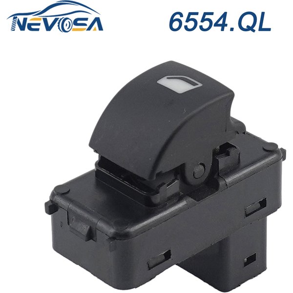 NEVOSA 6554.QL For Citroen C4 For Peugeot 207 Auto Window Lifter Switch Control Button 6554QL 6490HQ 6554HJ 6554HF 9651465677
