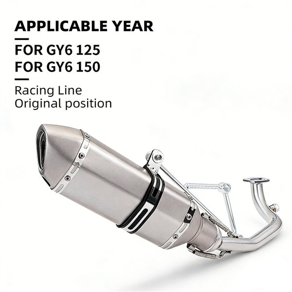 Tuyau de contact modifié pour silencieux d'échappement de moto GY6 125 150cc, modèles 152qmi 157qmj