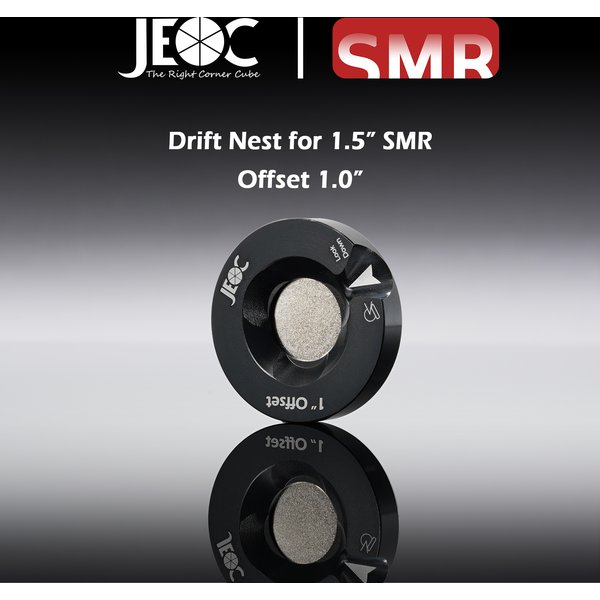 JEOC Magnetic Drift Nest for 1.5" Spherically Mounted Retro-Reflector (SMR), 1" offset, 1.5" Ball Probe Seat