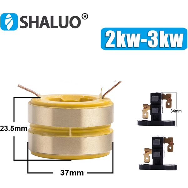 Collecteur annulaire en cuivre pour générateur 3KW 5KW 8KW, anneau de balais en carbone, support de balais, anneau conducteur, pièces de générateur à essence