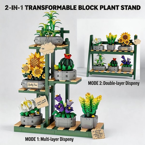 Bausteine Blumenstrauß-Set Blumenmodelle Heimdekoration Botanische Sammlung Bausteine Spielzeug für Erwachsene Muttertag Weihnachten