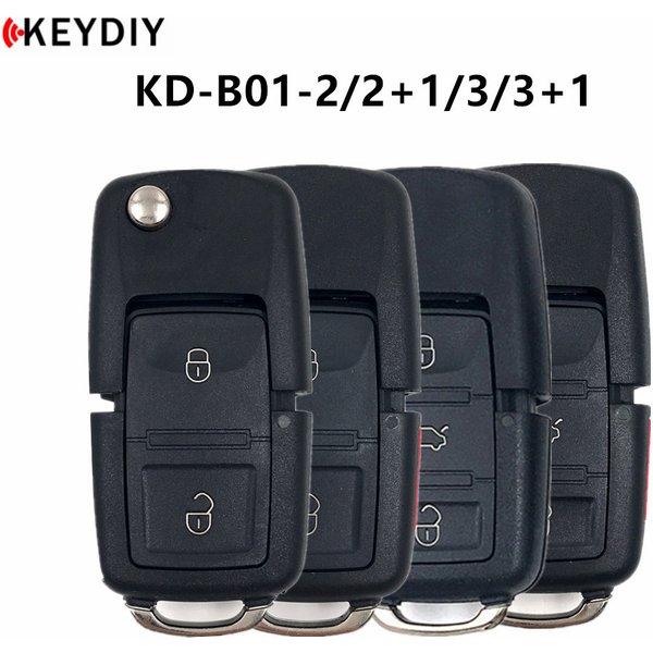 5pcs,KEYDIY KD900 B Series Remote Control KD B01-2/2+1/3/3+1 for VW Car Key Programmer KD-X2/KD-MAX KDMINI Machine