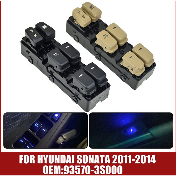 For Hyundai Sonata 2011 2012 2013 2014 Electric Power Window Master Control Switch Console Button 93570-3S000 93570-3S000RY