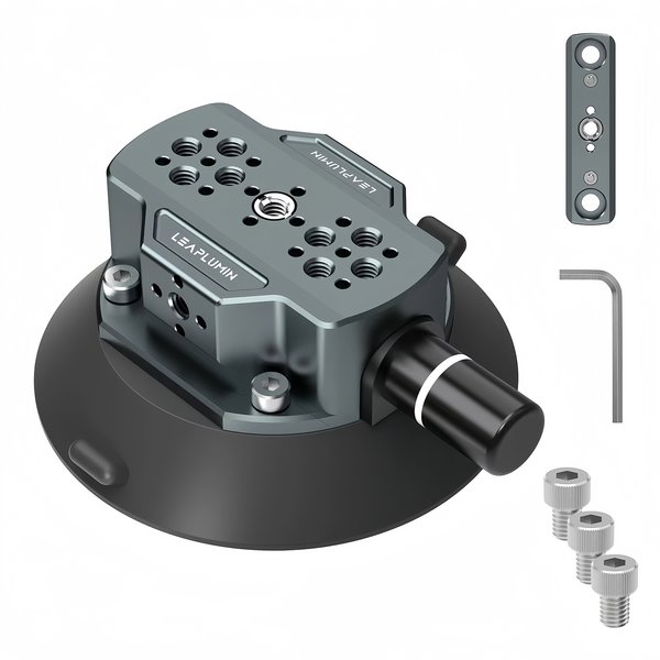 Lanxire Auto Saugnapf Halterung, Handy Kamera Mount 1/4" 3/8", Desktop Stativ Live Streaming Multifunktional