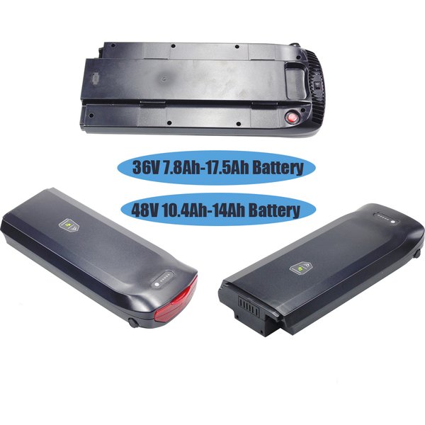 Support de batterie arrière pour vélo électrique, batterie Li-ion 36V 7.8Ah 13Ah 48V 10.4Ah pour Wayscral Everyway Takeaway Beaumont Chatham Rev