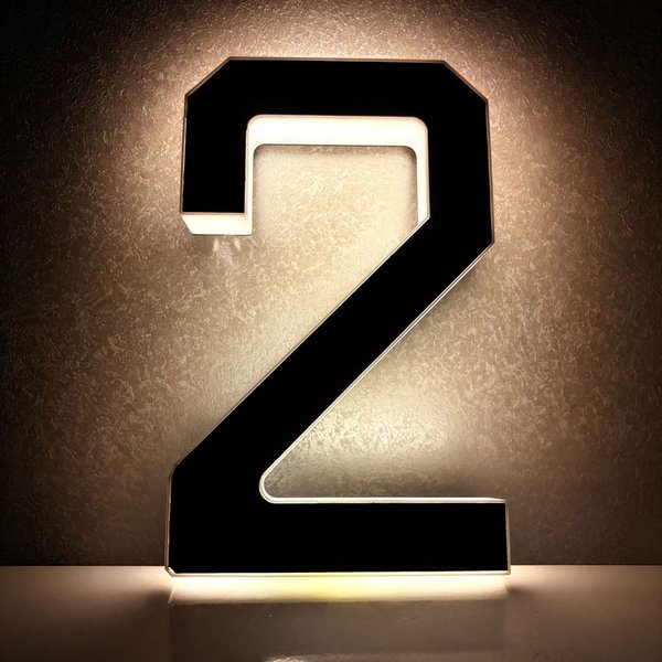 23cm Podświetlane słonecznie numery domów do użytku zewnętrznego, wodoodporne numery adresowe LED do domów, oświetlenie numerów domów