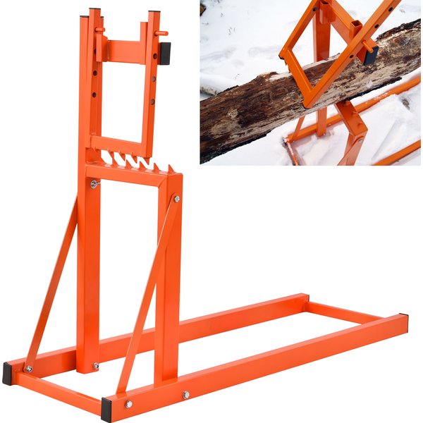 Holzschneideständer, Schneidbalken, Robuster Klappbarer Metall-Sägeständer für Holzfällen und -spalten im Freien, 150 kg Tragkraft