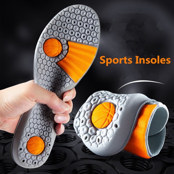 Semelles intérieures de sport chaussures en mousse à mémoire de forme semelle maille déodorante coussin respirant pieds de course homme femmes semelles orthopédiques pour baskets