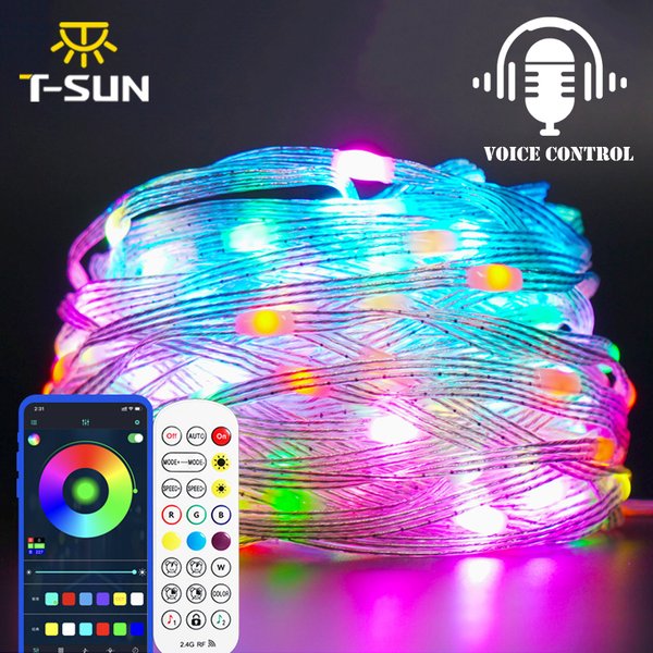 5M/10M/15M/20M/40M LED String Licht App Control Girlande IP65 im Freien Lichterkette Für Weihnachten Urlaub Party Geburtstag Dekor