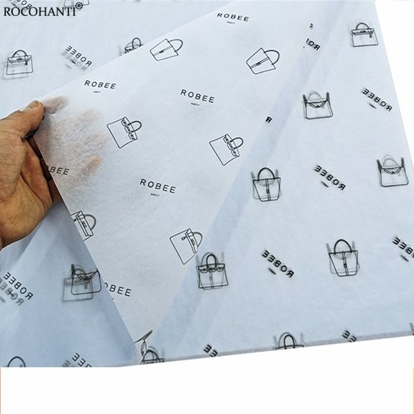 100 Stück, individuelle Größe, Markenlogo, bedrucktes Öko-Taschentuch-Verpackungspapier für Schuhe, Kleidung, Schmuck, Geschenkpapier, 17 g