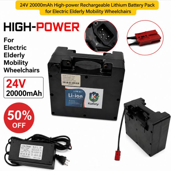 24V 20Ah LiFePO4 Spezialbatterie für Elektrorollstühle, 25,6V Universal, 8000 Zyklen, Lager in Polen, schnelle Lieferung in 3-7 Tagen, EU-Lokallager