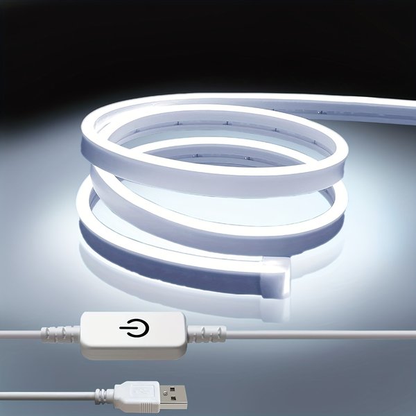 USB-Neonlicht 1m/2m/3m/5m 5V LED-Streifen leuchten wasserdichte flexible LED-Neonband leuchten für Badezimmers chrank Wohnkultur Raum TV