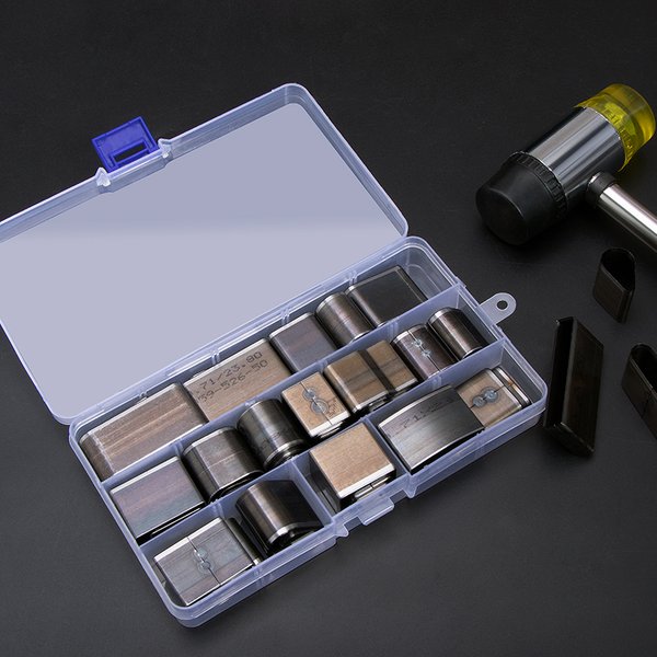 WUTA – outil de poinçonnage creux pointu, moule de découpe de poinçonnage du cuir, Kit de perforateur de trous d'outils manuels pour l'artisanat du cuir 26/39/52/55
