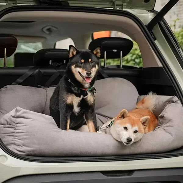 Faltbare Hängematte Dreisitzer Großer Hundeträger mit Autositzbezug für Katzen und Hunde Wasserdichte Matte Waschbare Haustierzubehör