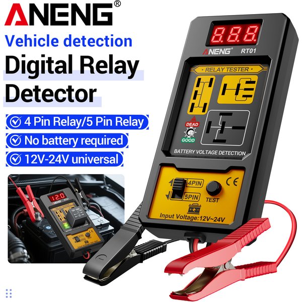 Auto Relais Tester Auto Relais Tester Spannung Tester ANENG RT01 11-25V LED Test Batterie Checker 4/5 pin Relais Analysator Reparatur Werkzeug
