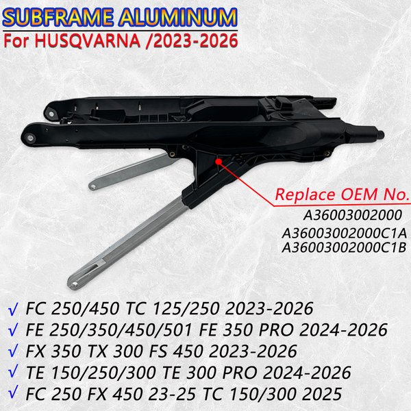 OTOM Motorrad-Hinterrahmen für HUSQVARNA FC FE FS TC TE TX 125 250 300 350 450 501 2023-2026 Aluminium-Legierung Rücksitzhalterung