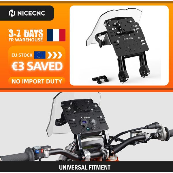 NICECNC GPS-Halterung Mini-Verkleidungskit für KTM EXC 300 SXF 450, Husqvarna TE 300, GasGas EC 300, Beta RR 300, Honda, Yamaha, Suzuki, Sherco, Kawasaki