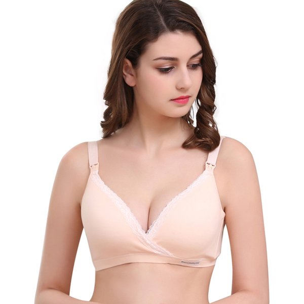 Maternity Clothes Nursing Bra French Secy Lace Pregnant Women Breastfeeding Padded Mothers Underwear Bras Breast Feeding Mother
