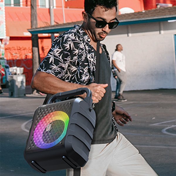 FanFun V5.1 Party Tragbare Lautsprecher Bluetooth Kabellose Boombox, Riesiger Klang Großer Lautsprecher, Karaoke-Lautsprechermaschine, Heim-Karaoke