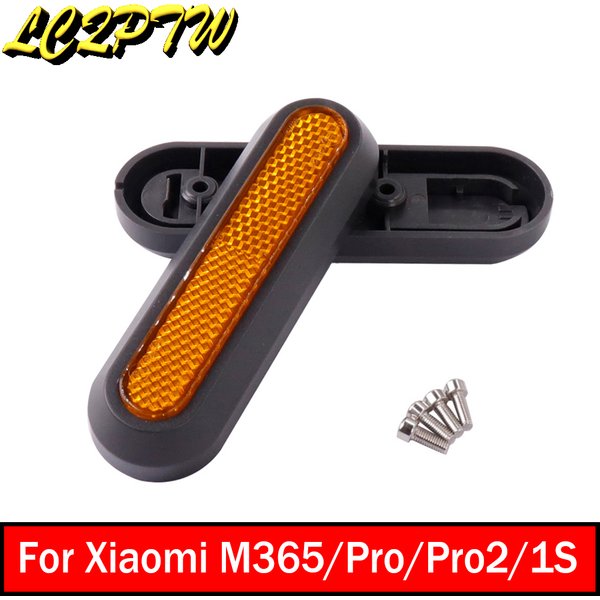 Couverture de roue pour trottinette électrique Xiaomi Pro 2/1s/M365, coque de protection, avant et arrière, pièces de moulage de sécurité, réflecteur jaune