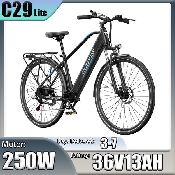 DUOTTS C29 Lite E-Bike 250W Motor 36V13AH Abnehmbarer Akku Elektrofahrrad 27,5-Zoll-Reifen 30 Grad Steigfähigkeit 7-Gang Pendler-Elektrofahrrad
