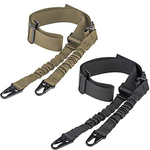 Élingue de fusil à deux Points avec ajusteur de longueur, écharpe traditionnelle avec crochet métallique QD pour bretelles d'extérieur pour pistolet AR AK