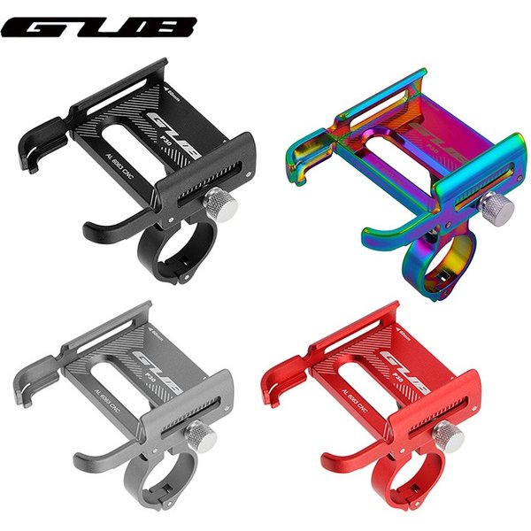 GUB P30 Support de téléphone de vélo en aluminium pour appareil de 3.5 "à 7.5" Support de téléphone de vélo Scooter Support de montage de Moto Clips de guidon