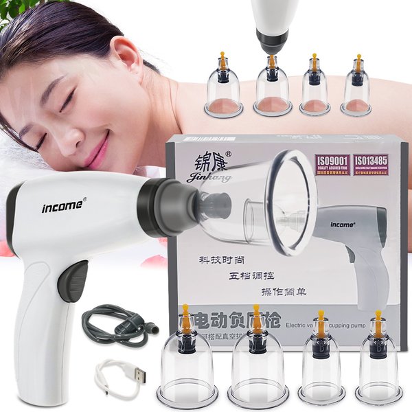 Elektrische Vakuum Schröpfen Massage Set Vakuum Massage Schröpfen Therapie Set Anti Cellulite Saugnäpfe Massage Physiotherapie Gläser