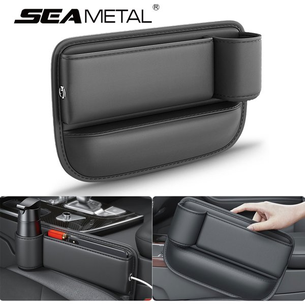 PU Leder Auto Sitz Lücke Tasche Fall Lagerung Tasche Für Auto Konsole Seite Sitz Stecker Füllstoff Organizer Auto Spalt Verstauen Aufräumen Tasche