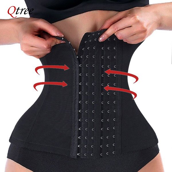 Qtree robe minceur taille formateur ceinture Shapewear femmes ventre Cincher corps Shaper graisse Compression sangle ceintures ferme Corset