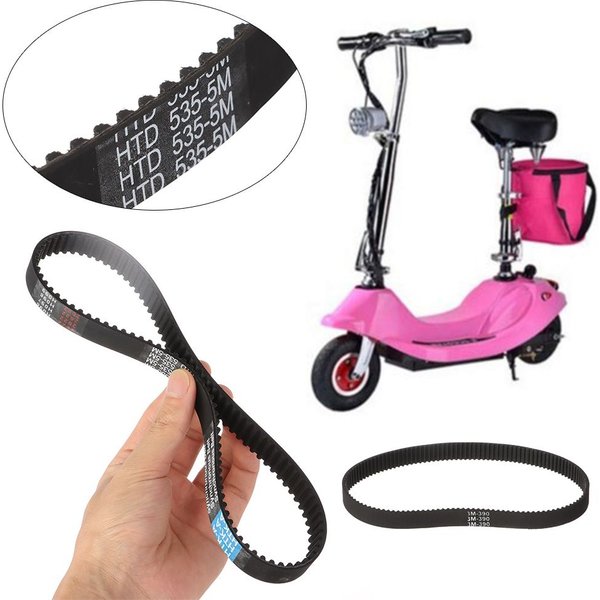 Electric Scooter 3m 384 12 Transmission Belt Timing Belts HTD 3m-384-12 5M-535-15 Rubber Black Drive Stripe E-scooter