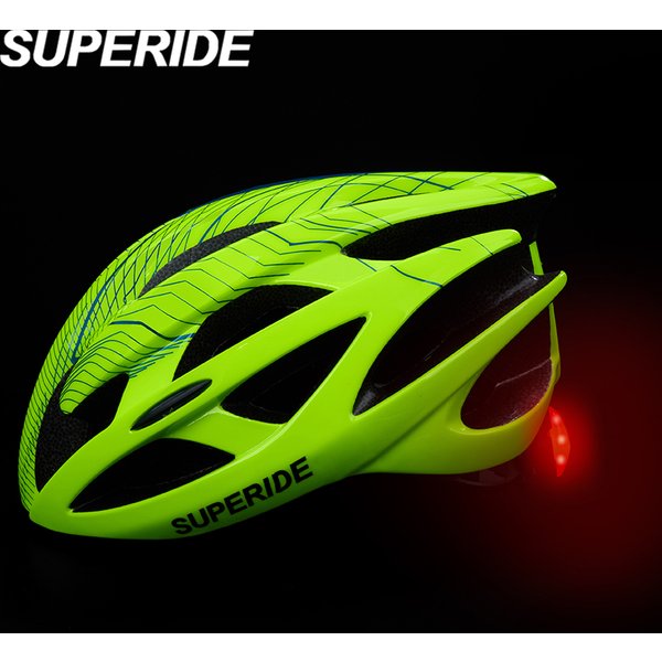 SUPERIDE Fahrradhelm für Kinder und Erwachsene mit Rücklicht, ultraleichter Rennradhelm, Outdoor-Sport-MTB-Fahrradhelm