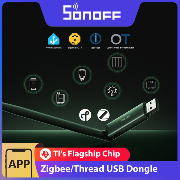 Sonoff Zigbee Gateway USB-Dongle Plus Hub für Home Assistant Zigbee2MQTT Open Thread Border Router für Smart Home Dongle-PP10
